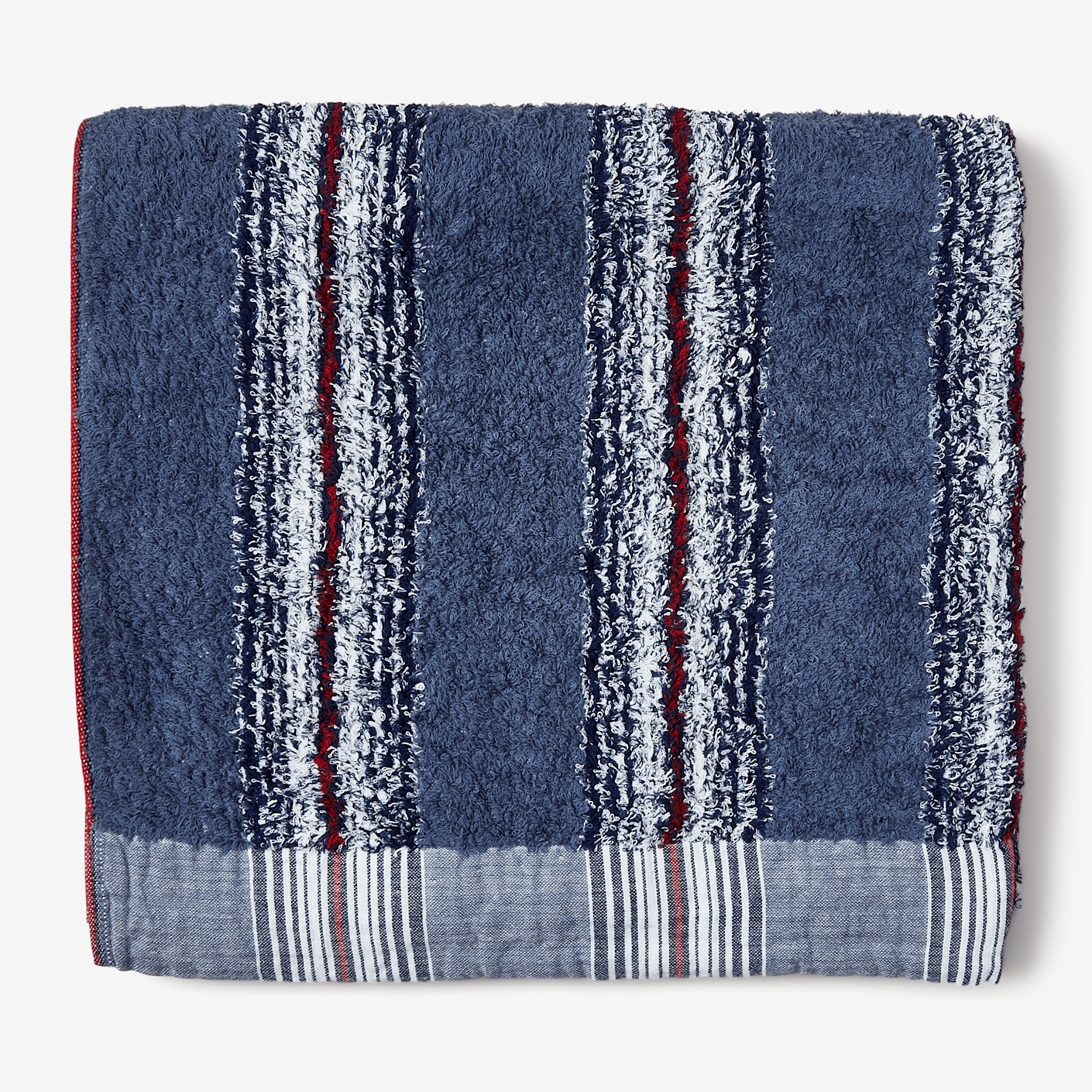 Morihata International Japanese Bath Towel, Navy Stripe Bespoke Post